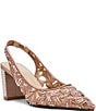 Blue by Betsey Johnson Kit Sequin Beaded Slingback Pumps - Image 1