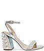 Color:Silver - Image 2 - Blue by Betsey Johnson Lexi Metallic Pearl Embellished Dress Sandals