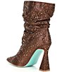 Color:Brown - Image 3 - Blue by Betsey Johnson Mac Rhinestone Slouchy Booties