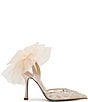 Blue by Betsey Johnson Meg Mesh Rhinestone Oversized Bow Slingback Pumps - Image 2