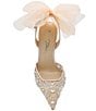 Blue by Betsey Johnson Meg Mesh Rhinestone Oversized Bow Slingback Pumps - Image 5