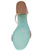 Color:Champagne - Image 5 - Blue by Betsey Johnson Mel Bejeweled Satin Ankle Strap Block Heel Dress Sandals