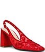 Blue by Betsey Johnson Ninah Mesh Embellished Slingback Pumps - Image 1