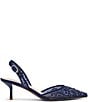 Blue by Betsey Johnson Prim Mesh Bead Embellished Slingback Pumps - Image 2