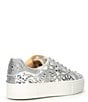 Color:White - Image 2 - Blue by Betsey Johnson Reily Rhinestone Platform Sneakers