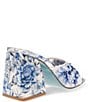 Color:Blue Floral - Image 3 - Blue by Betsey Johnson Roo Floral Bead Applique Dress Sandals