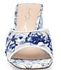 Color:Blue Floral - Image 4 - Blue by Betsey Johnson Roo Floral Bead Applique Dress Sandals