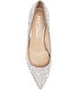 Color:Silver - Image 5 - Blue by Betsey Johnson Scout Rhinestone Kitten Heel Pumps