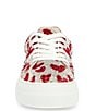 Color:Heart - Image 4 - Blue by Betsey Johnson Sidny Heart Printed Rhinestone Platform Sneakers