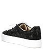 Color:Black - Image 3 - Blue by Betsey Johnson Sidny Rhinestone Embellished Platform Lace-Up Sneakers