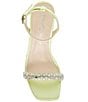 Color:Lime - Image 5 - Blue by Betsey Johnson Simon Rhinestone Wedge Dress Sandals