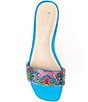 Color:Blue Poppy - Image 5 - Blue by Betsey Johnson Sunny Rhinestone Floral Slide Dress Sandals
