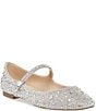 Color:Silver - Image 1 - Blue by Betsey Johnson Tess Rhinestone Mary Jane Flats