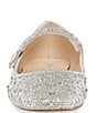 Color:Silver - Image 4 - Blue by Betsey Johnson Tess Rhinestone Mary Jane Flats