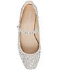 Color:Silver - Image 5 - Blue by Betsey Johnson Tess Rhinestone Mary Jane Flats