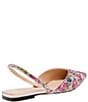 Color:Floral Multi - Image 3 - Blue by Betsey Johnson Vance Floral Rhinestone Slingback Dress Flats