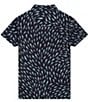 Color:Charcoal - Image 2 - Boardies® Little/Big Boys 3-10 Short Sleeve Raeburn Sharks Charcoal Button-Down Shirt