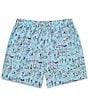 Color:Blue - Image 2 - Family Matching Beach Folks 4.5#double; Inseam Swim Trunks