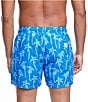 Color:Blue - Image 2 - Flair Palm Family Matching Classic Fit Mid Length 4.5#double; Inseam Swim Trunks