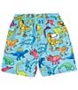 Color:Blue - Image 2 - Boardies® Little/Big Boys 2-10 Dinosaur Swim Shorts