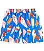 Color:Blue - Image 1 - Boardies® Little/Big Boys 2-10 Ice Cream Swim Shorts