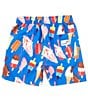 Color:Blue - Image 2 - Boardies® Little/Big Boys 2-10 Ice Cream Swim Shorts
