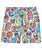 Color:Green - Image 2 - Boardies® Little/Big Boys 2-10 Family Matching Lucha Libre Swim Shorts