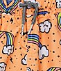 Color:Orange - Image 2 - Boardies® Little/Big Boys 2-10 Family Matching Rainbows And Unicorns Swim Trunks