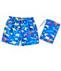 Color:Blue - Image 1 - Boardies® Little/Big Boys 2-10 Family Matching Super Soakers Printed Swim Trunks