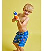 Color:Blue - Image 4 - Boardies® Little/Big Boys 2-10 Family Matching Super Soakers Printed Swim Trunks