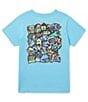 Color:Monsters - Image 1 - Little/Big Boys 3-10 Short Sleeve Monsters Graphic Tee