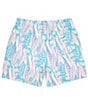Color:Teal - Image 2 - Long Board 4.5#double; Inseam Swim Trunks