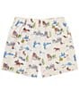 Color:Cream - Image 2 - Family Matching Wild West 4.5#double; Inseam Swim Trunks