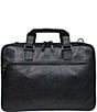 BOCONI Garth Coated Zipper Slim Leather Laptop Briefcase - Image 1