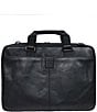 BOCONI Garth Coated Zipper Slim Leather Laptop Briefcase - Image 2