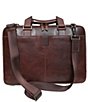 BOCONI Garth Coated Zipper Slim Leather Laptop Briefcase - Image 4