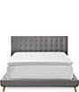 Color:White - Image 3 - 2-Inch Gel-Infused Memory Foam Mattress Bed Topper with Circular-Knit Cover