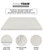 Color:White - Image 4 - 3-Inch AdaptiFoam Responsive Memory Foam Mattress Bed Topper