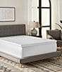 Color:White - Image 1 - 3-Inch Gel-Infused Memory Foam Mattress Bed Topper with Cooling Cover