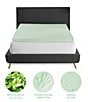 Color:Green - Image 2 - 3-Inch Green Tea Infused Memory Foam Mattress Bed Topper