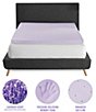Color:Purple - Image 2 - 3-Inch Lavender Infused Memory Foam Mattress Bed Topper