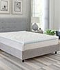 Color:White - Image 1 - 3-Inch Reversible Dual Sided Memory Foam Mattress Bed Topper