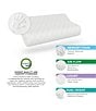 BodiPEDIC Classic Support Contour Memory Foam Bed Standard Pillow - Image 5