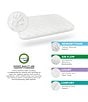 Color:White - Image 3 - Classic Support Conventional Memory Foam Bed Standard Pillow