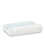 Color:White - Image 2 - Cooling Gel Overlay Memory Foam Contour Bed Oversized Pillow