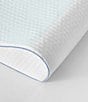 Color:White - Image 6 - Cooling Gel Overlay Memory Foam Contour Bed Oversized Pillow