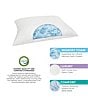 Color:White - Image 3 - Custom Comfort Memory Foam Cluster Jumbo Bed Pillow