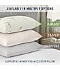 BodiPEDIC Gel-Infused Memory Foam Cluster Jumbo Bed Pillow with Copper Infused Cover, Color:White/Copper - Image 7