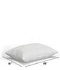 Color:White/Grey - Image 4 - Gel-Infused Memory Foam Polyester Cluster Jumbo Bed Pillow with Charcoal Infused Cover