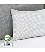 Color:White/Grey - Image 6 - Gel-Infused Memory Foam Polyester Cluster Jumbo Bed Pillow with Charcoal Infused Cover